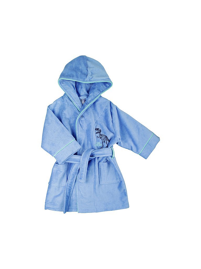 SANETTA Jungen-Bademantel Dino blau | 92