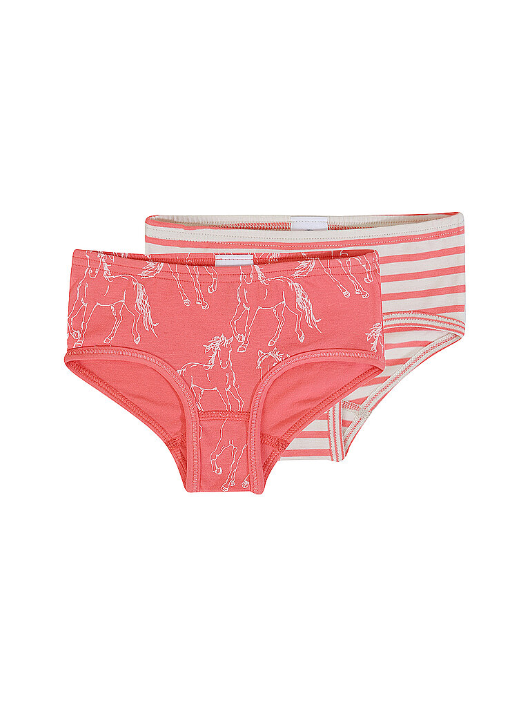 SANETTA Mädchen Slip 2er Pkg cayenne Koralle | 92