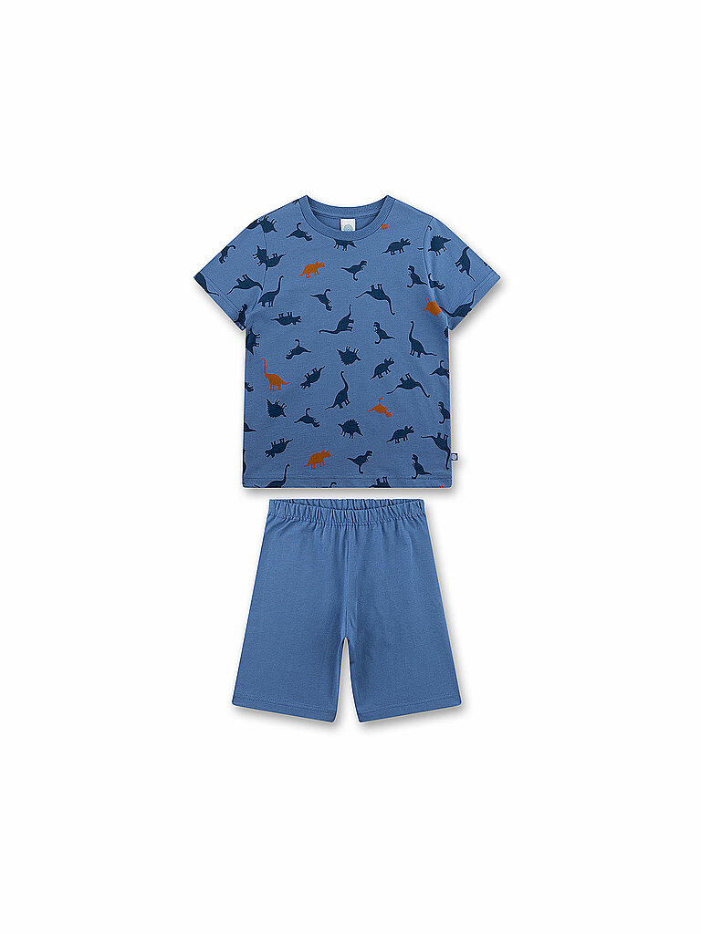 SANETTA Jungen Pyjama Set 2-teilig (T-Shirt und Shorts) blau | 92