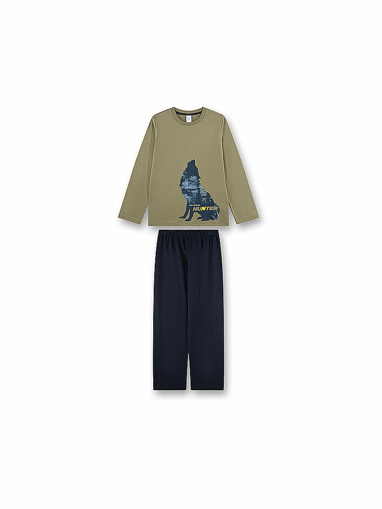 SANETTA Jungen Pyjama  olive | 152