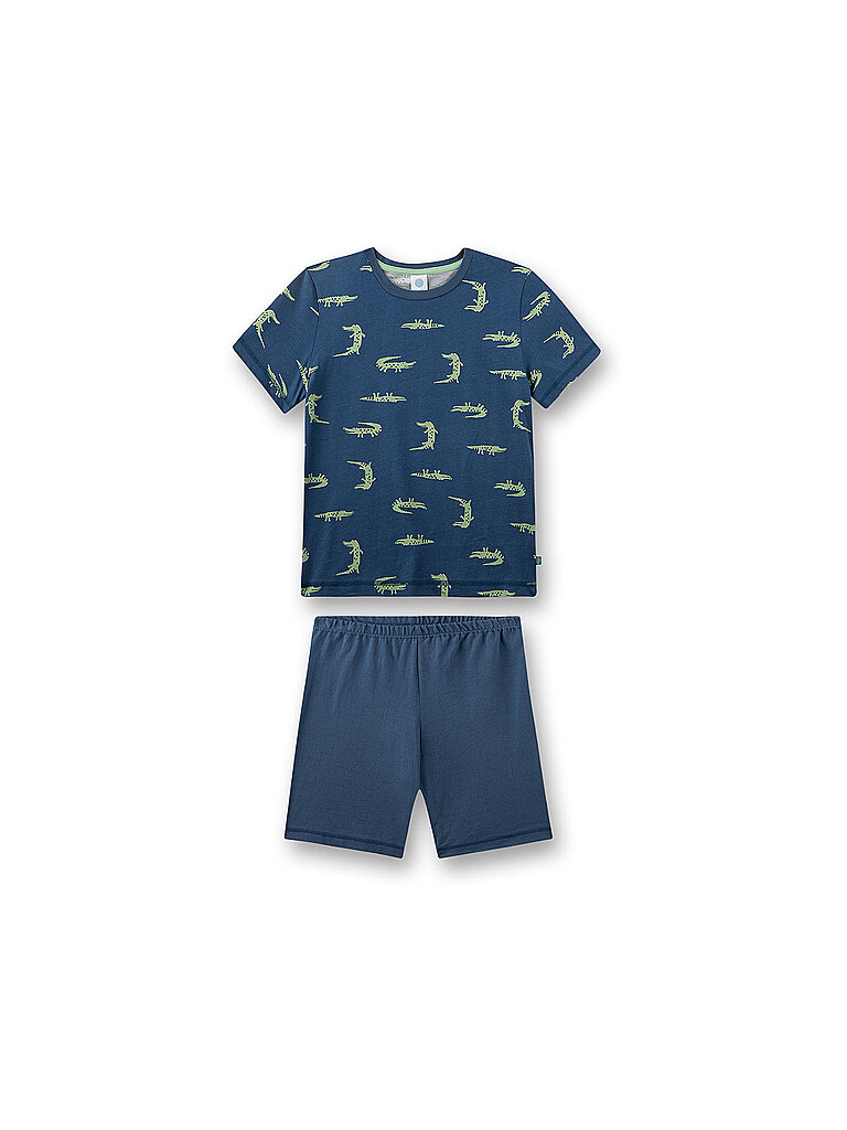 SANETTA Jungen Pyjama 2-teilig T-Shirt und Shorts blau | 92