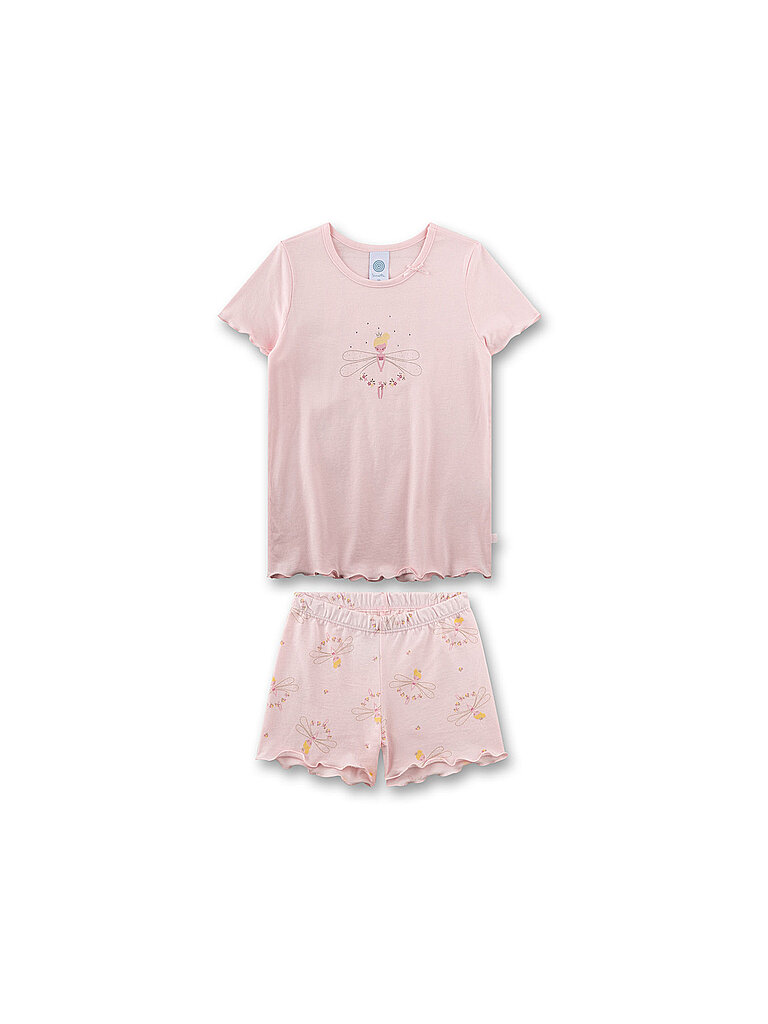 SANETTA Mädchen Pyjama 2-teilig T-Shirt und Shorts rosa | 92