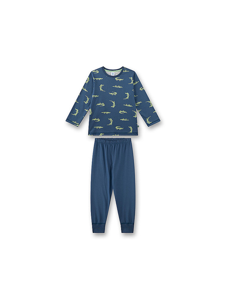 SANETTA Jungen Pyjama 2-teilig Langarmshirt und Hose dunkelblau | 92