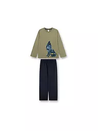 SANETTA | Jungen Pyjama  | olive