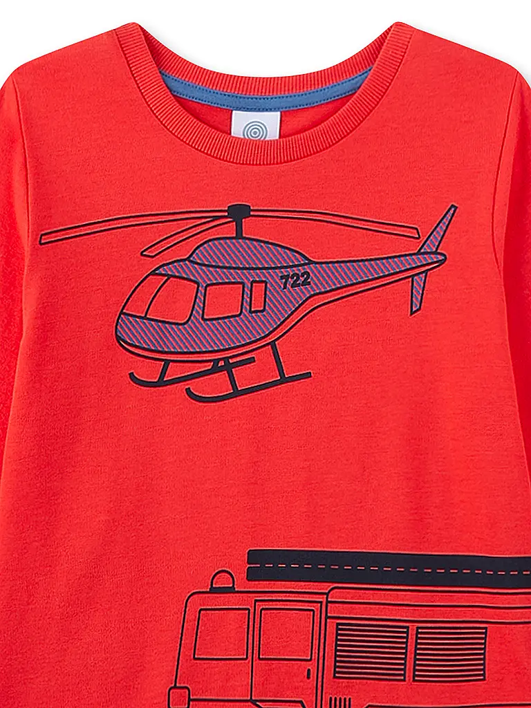 SANETTA | Jungen Pyjama 2-teilig Langarmshirt und Hose | 