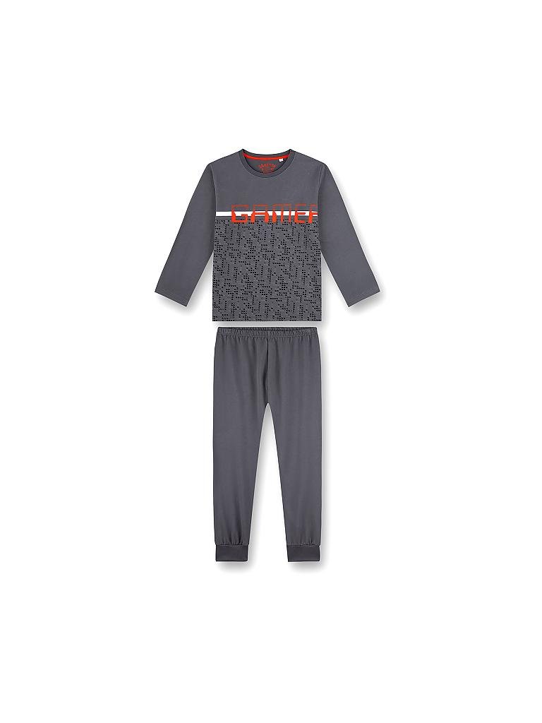 Sanetta Jungen Pyjama-Set – Aus Bio-Baumwolle, GOTS-zertifiziert, Mit Bagger-Print