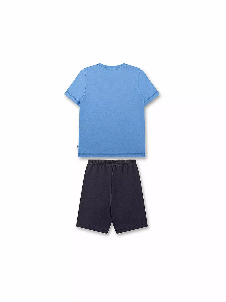 SANETTA | Jungen Pyjama Set 2-teilig (T-Shirt und Shorts) | blau