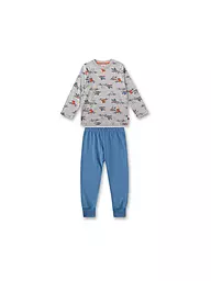 SANETTA | Jungen Pyjama | hellgrau