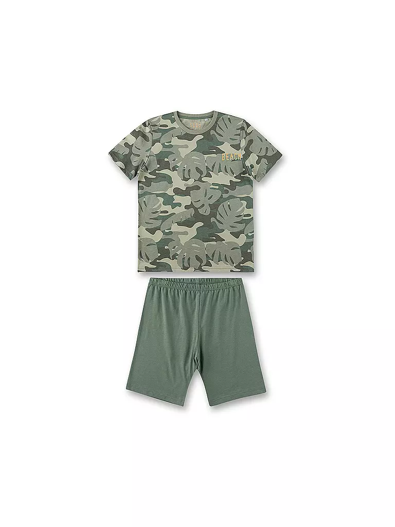 SANETTA | Jungen Pyjama | olive