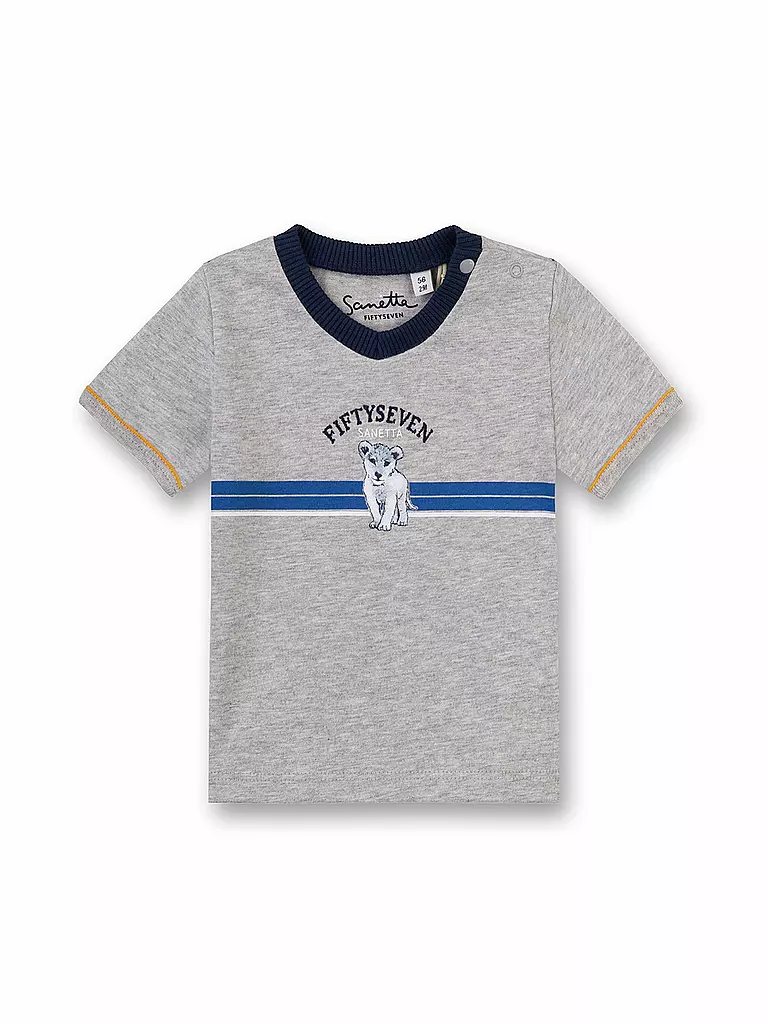 SANETTA | Jungen T-Shirt "Littel Lion" | grau