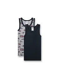 SANETTA | Jungen Unterhemd 2er Pkg. hellgrau m | Hellgrau