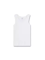 SANETTA | Jungen Unterhemd Casual Cotton | weiss
