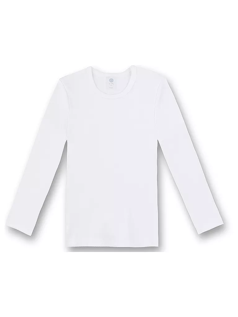 SANETTA | Kinder Langarmshirt Casual Cotton Weiss | weiss