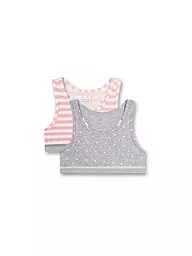 SANETTA | Mädchen Bustier 2er Pkg. hellgrau | Hellgrau