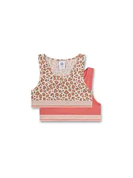 SANETTA | Mädchen Bustier 2er Pkg. silver Peo | Hellbraun