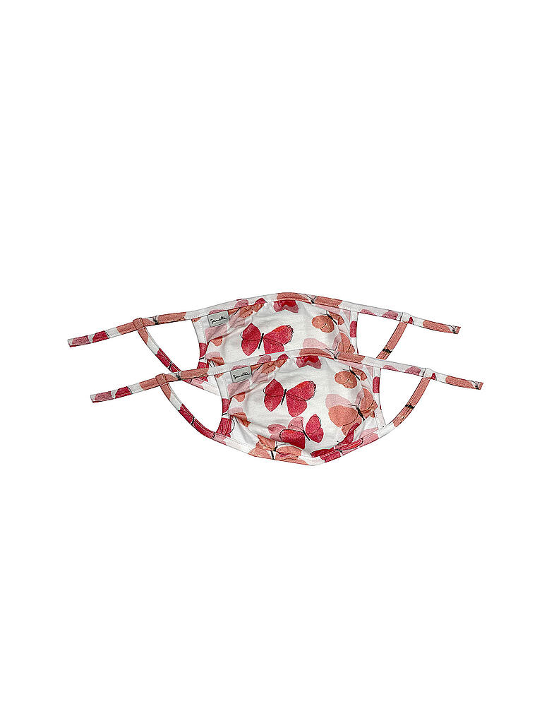 SANETTA | Mädchen Mund-Nasen-Maske 2er Pkg Schmetterlinge | rosa