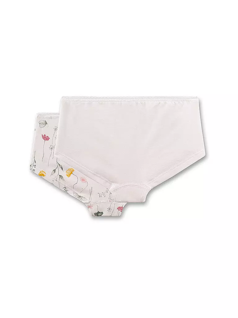 SANETTA | Mädchen Pants 2er Pkg. white pebb | creme