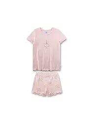 SANETTA | Mädchen Pyjama 2-teilig T-Shirt und Shorts | Rosa