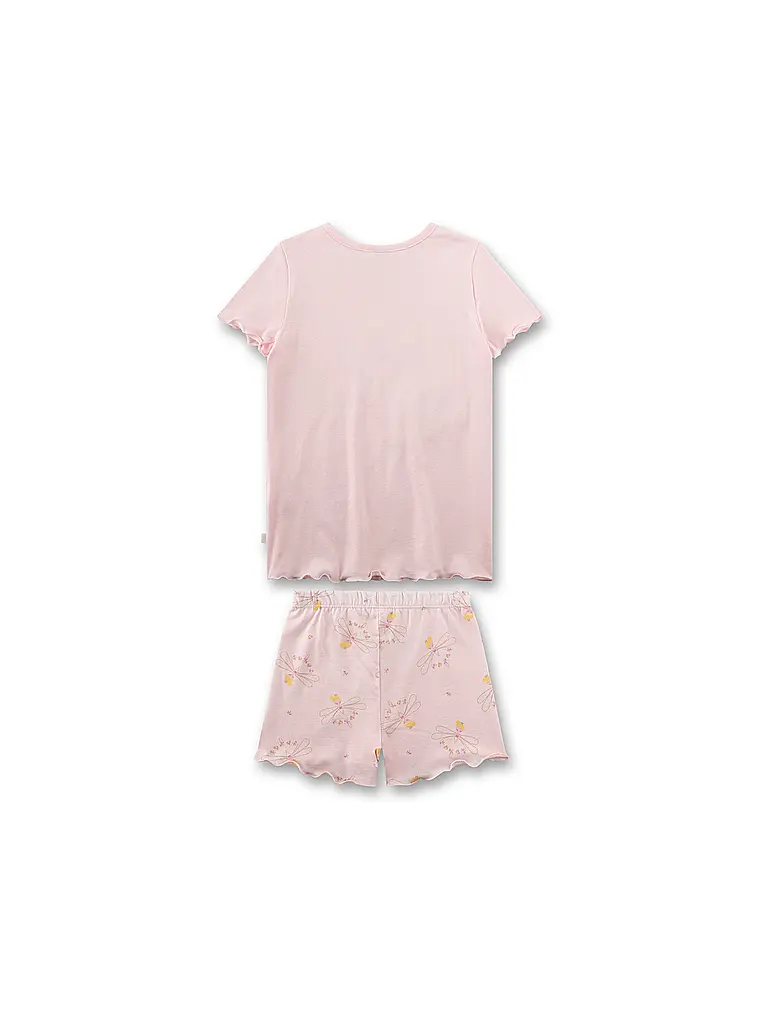 SANETTA | Mädchen Pyjama 2-teilig T-Shirt und Shorts | Rosa