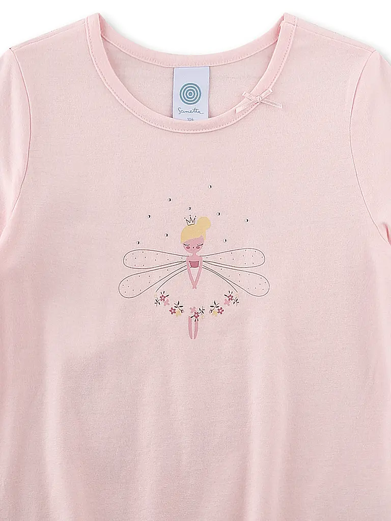 SANETTA | Mädchen Pyjama 2-teilig T-Shirt und Shorts | Rosa