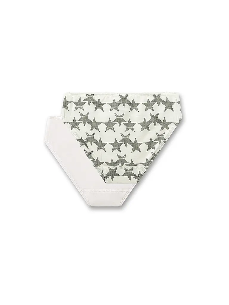 SANETTA | Mädchen Slip 2er Pkg. white pebb | Creme