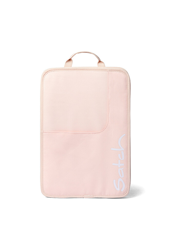 satch Heftebox DIN A4 für Schulrucksäcke inkl. Griff und drei Fächern, hochwertig und leicht Triple Flex Rose - Rosa