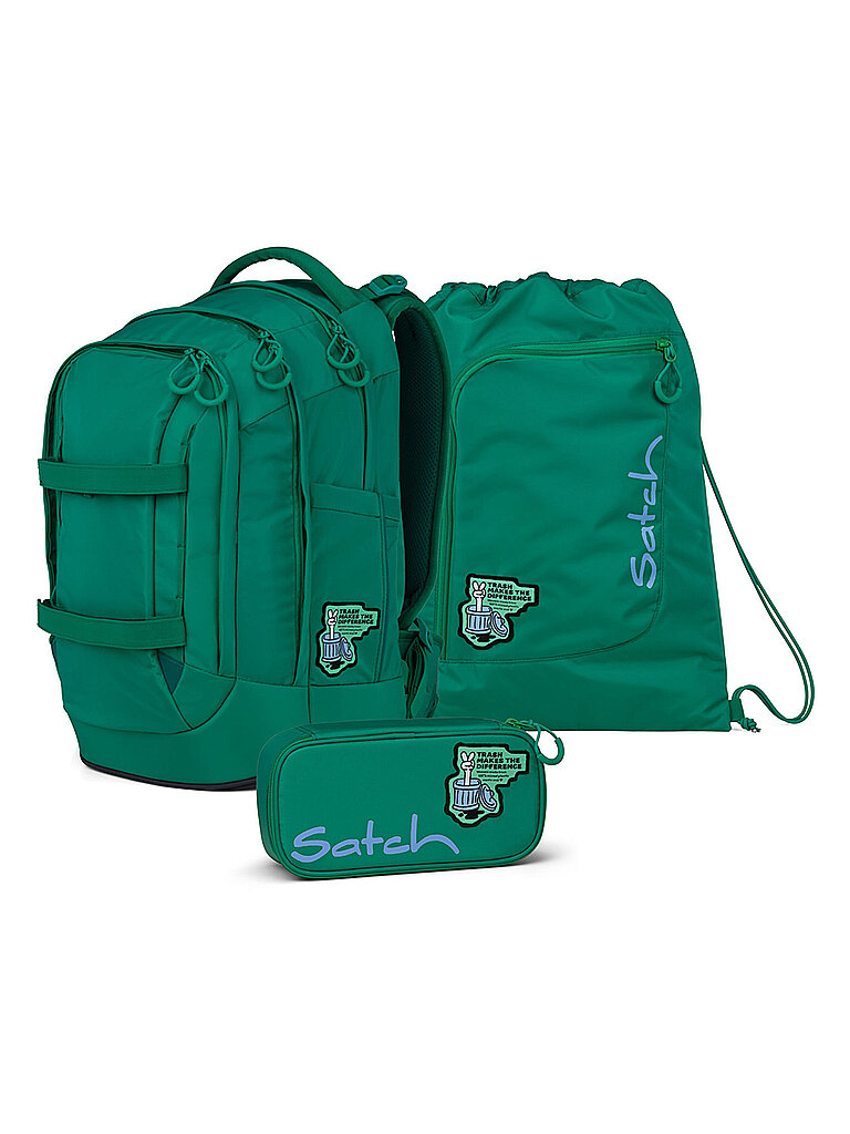 SATCH Schulrucksack  Set PACK Fearless Green