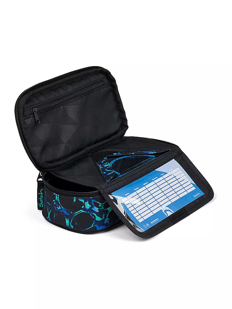 SATCH | Federpenal - Schlamperbox Caleido Blue | schwarz
