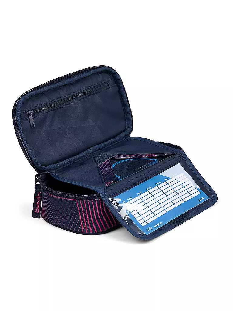 SATCH | Federpenal - Schlamperbox Seismic Pink | schwarz
