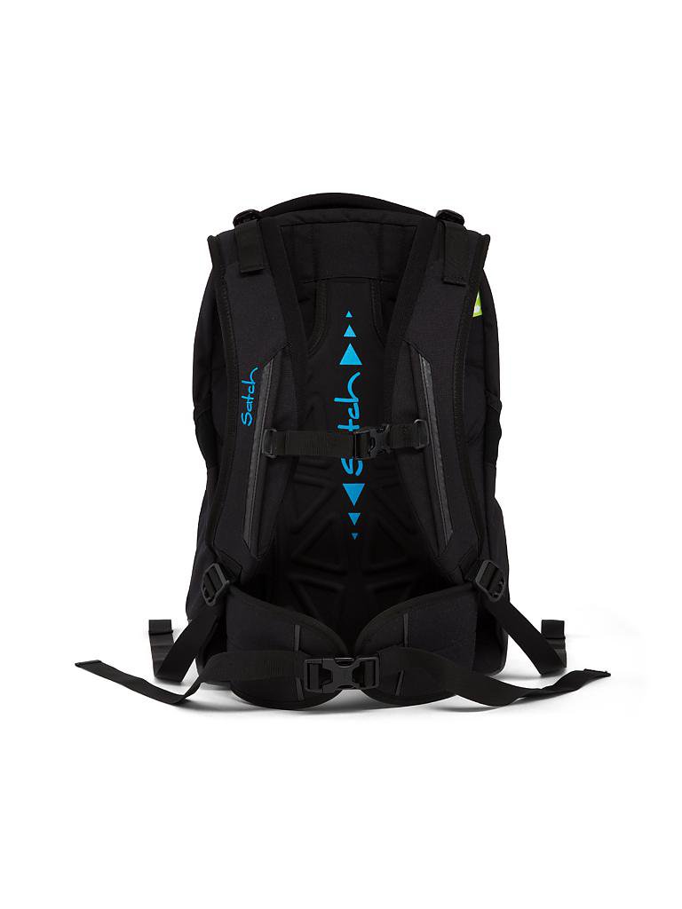 SATCH | Schul-Rucksack "Sleek-Black Bounce" | transparent