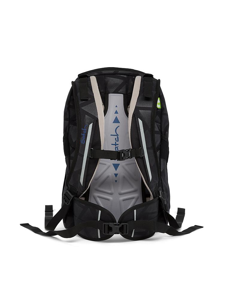 SATCH | Schul-Rucksack "Sleek-Black Triad" | transparent