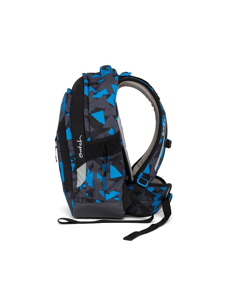 SATCH | Schul-Rucksack "Sleek-Blue Triangle" | transparent