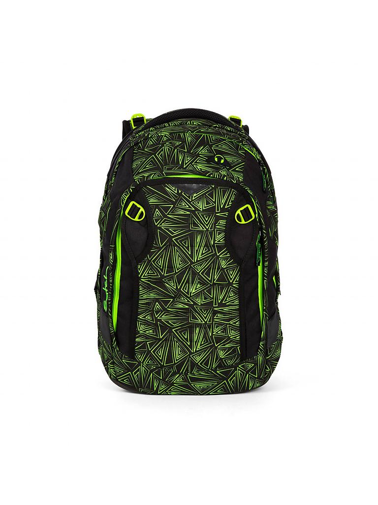 SATCH | Schulrucksack "Satch Match - Green Bermuda" | schwarz