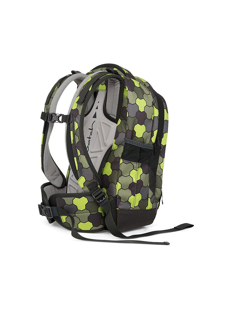 SATCH | Schulrucksack "Sleek - Jungle Flow" | grün