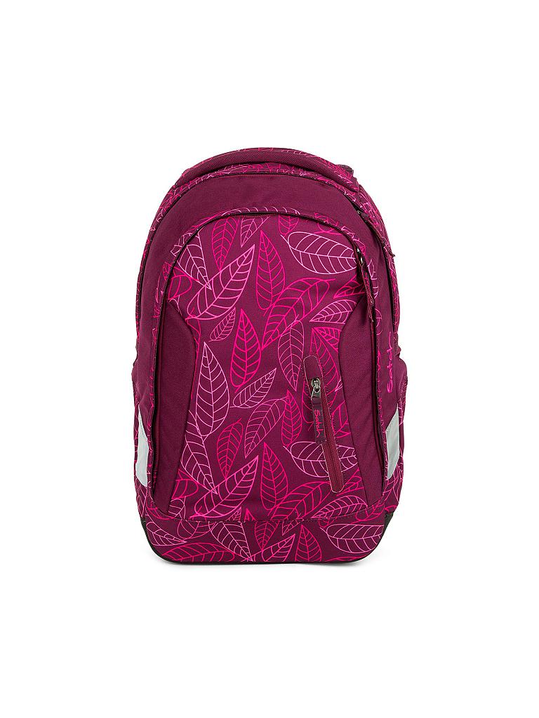 SATCH | Schulrucksack "Sleek - Purple Leaves" | keine Farbe