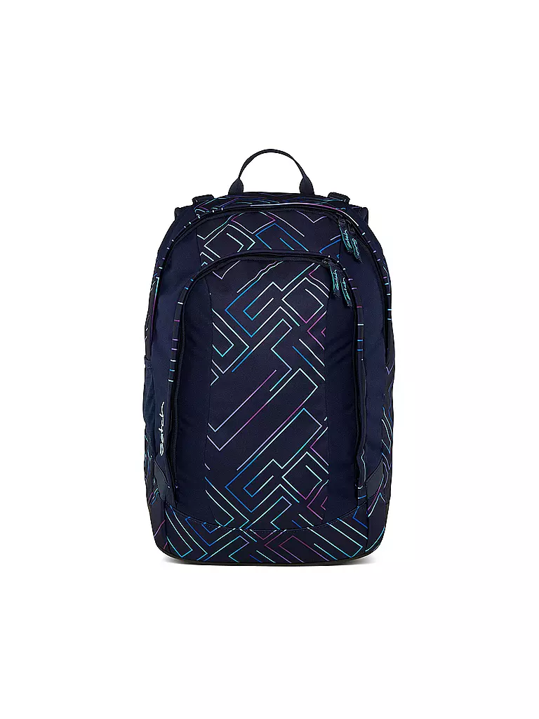 SATCH | Schulrucksack Air Purple Laser | schwarz
