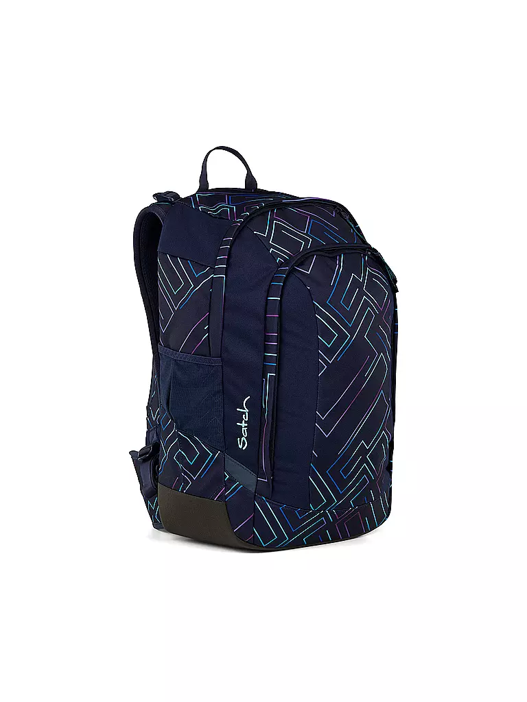 SATCH | Schulrucksack Air Purple Laser | schwarz