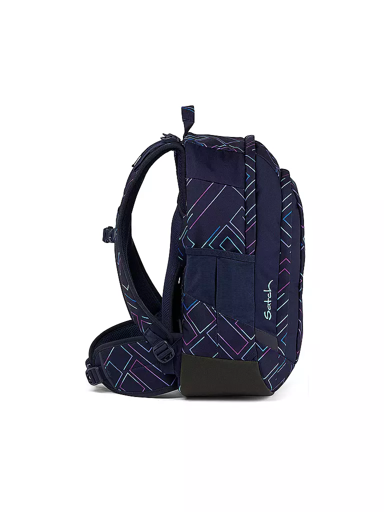 SATCH | Schulrucksack Air Purple Lazer | dunkelblau