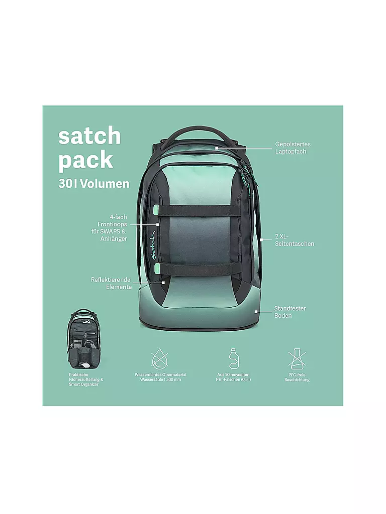 SATCH | Schulrucksack Hidden Rainbow Pack Set | bunt