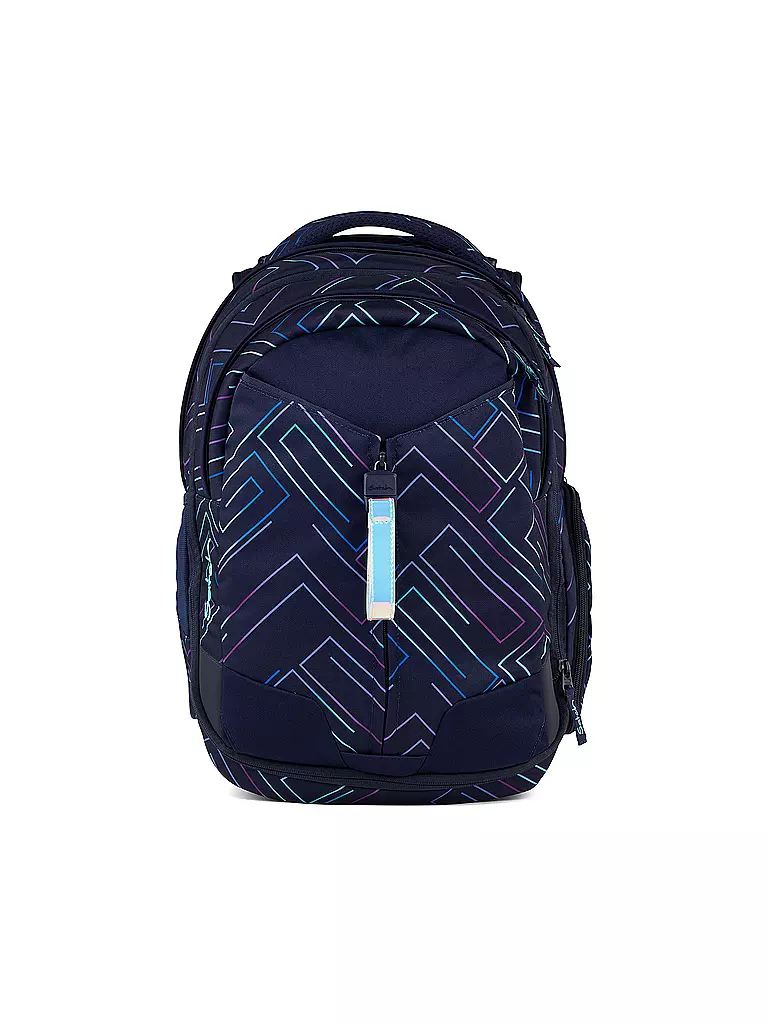 SATCH | Schulrucksack Match Purple Laser | schwarz