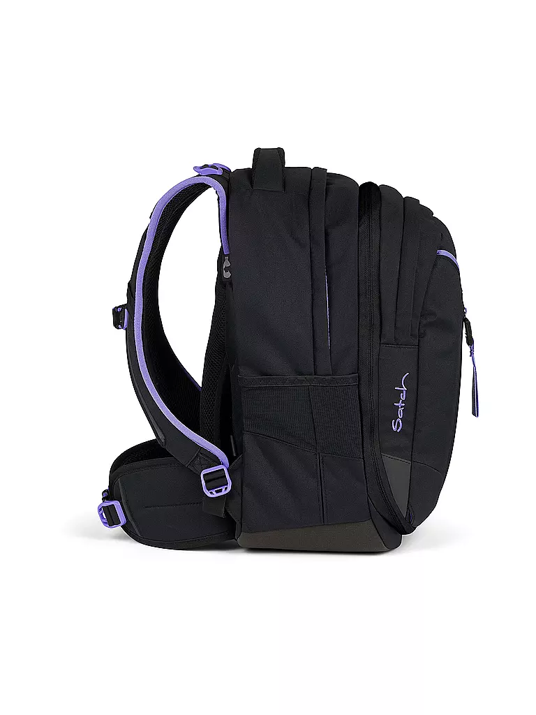 SATCH | Schulrucksack Match Purple Phantom | schwarz