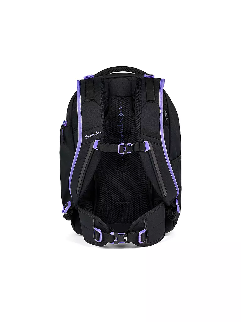 SATCH | Schulrucksack Match Purple Phantom | schwarz