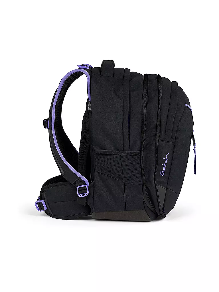 SATCH | Schulrucksack Match Purple Phantom | schwarz