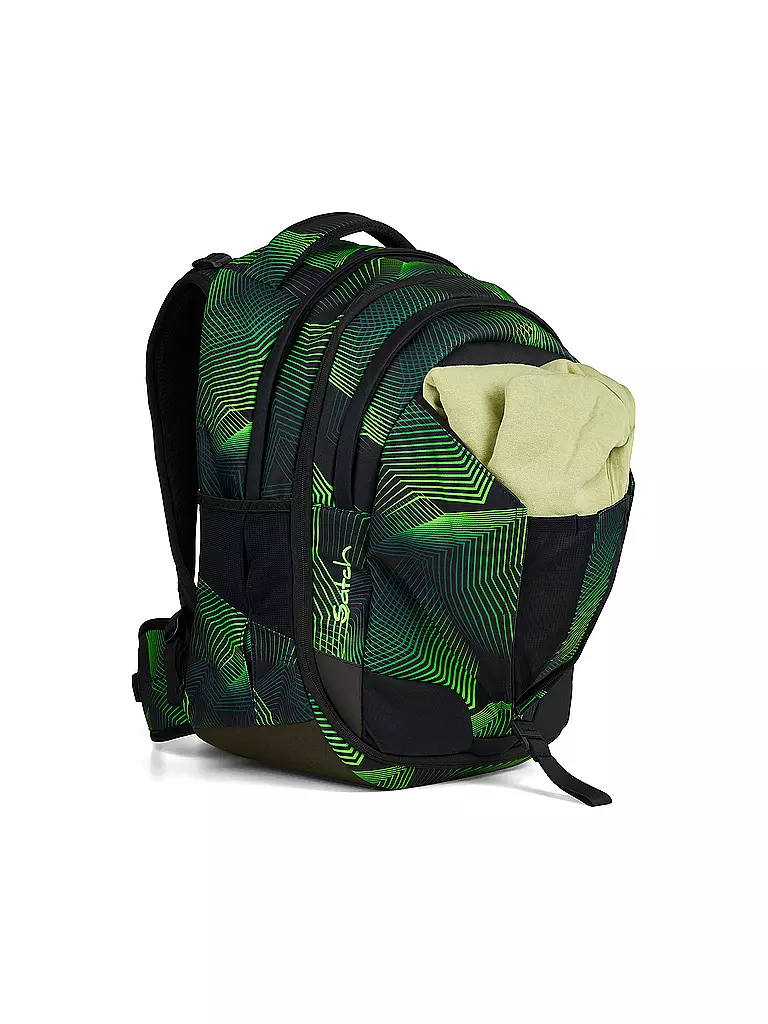 SATCH | Schulrucksack Match Seismic Green | schwarz