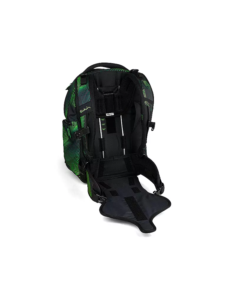 SATCH | Schulrucksack Match Seismic Green | schwarz