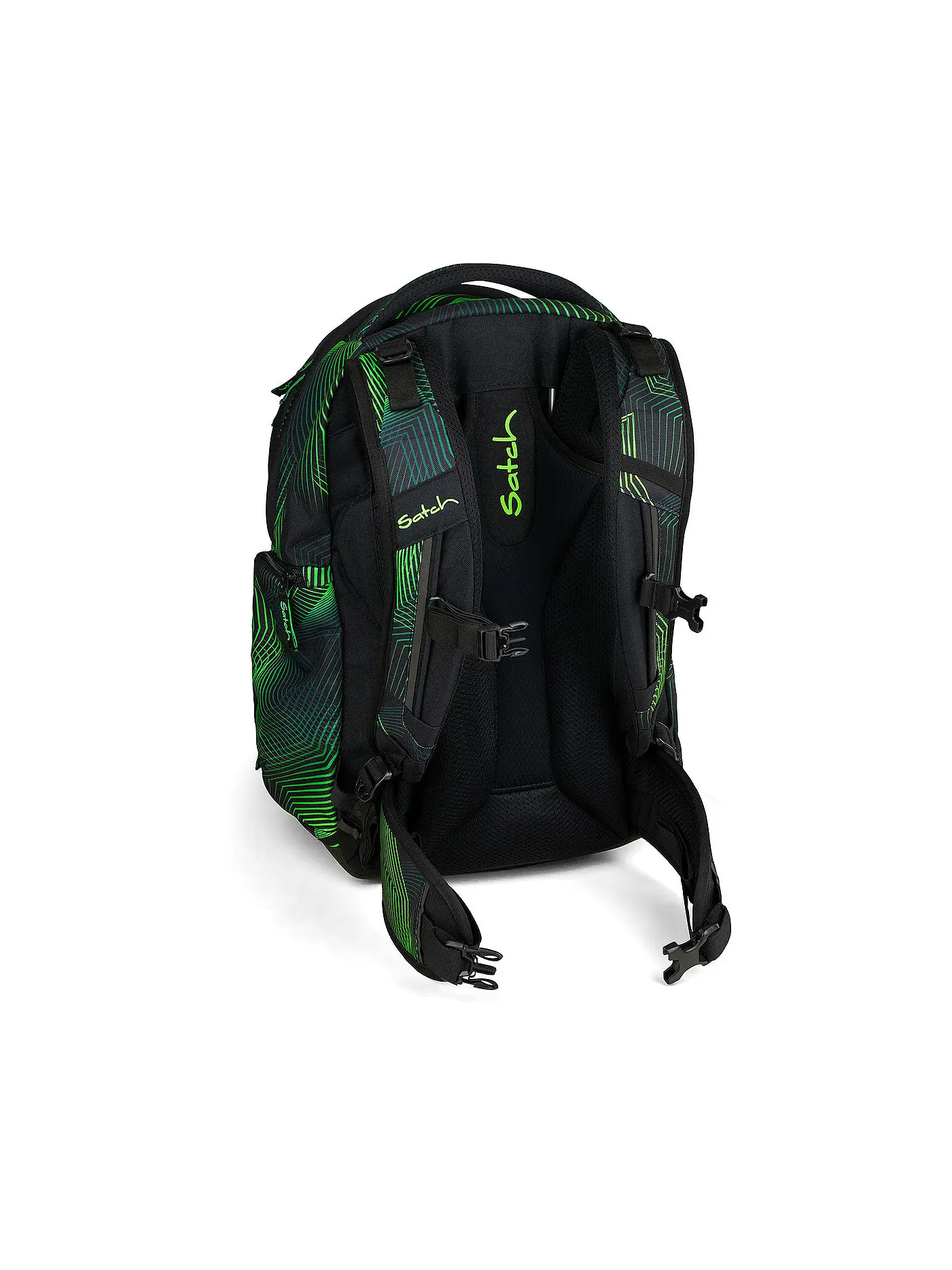 SATCH | Schulrucksack Match Seismic Green | schwarz