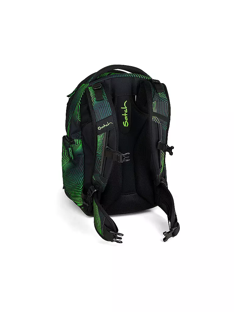 SATCH | Schulrucksack Match Seismic Green | schwarz