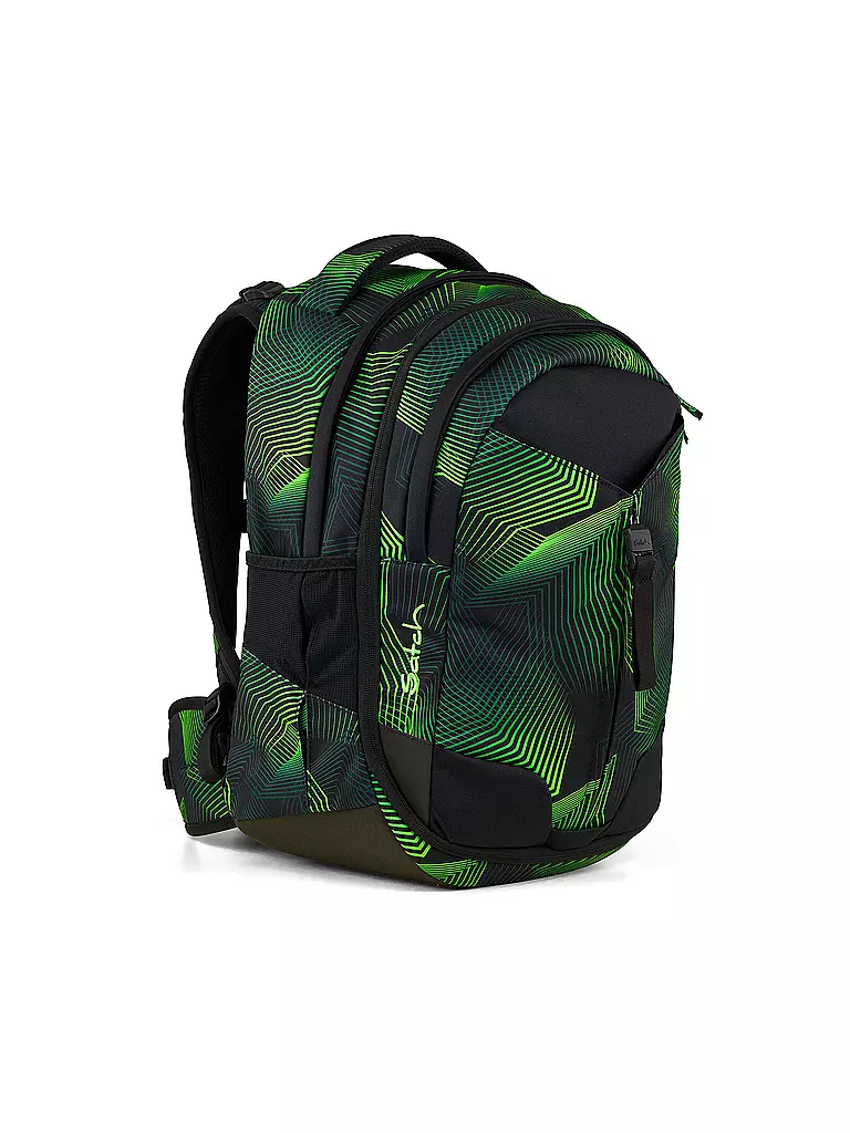 SATCH | Schulrucksack Match Seismic Green | schwarz