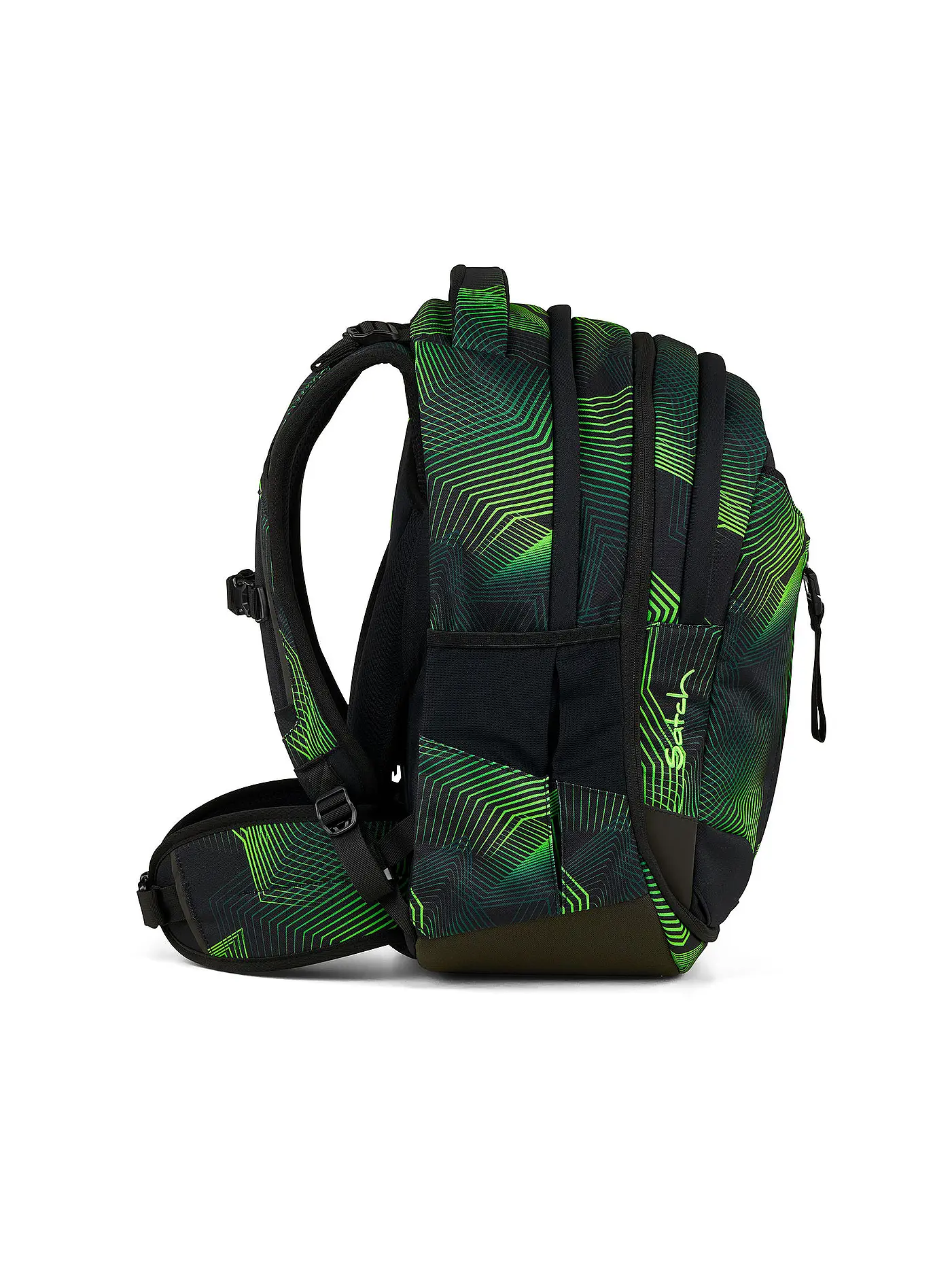 SATCH | Schulrucksack Match Seismic Green | schwarz