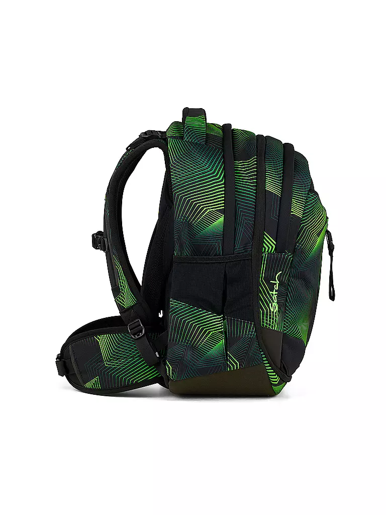 SATCH | Schulrucksack Match Seismic Green | schwarz